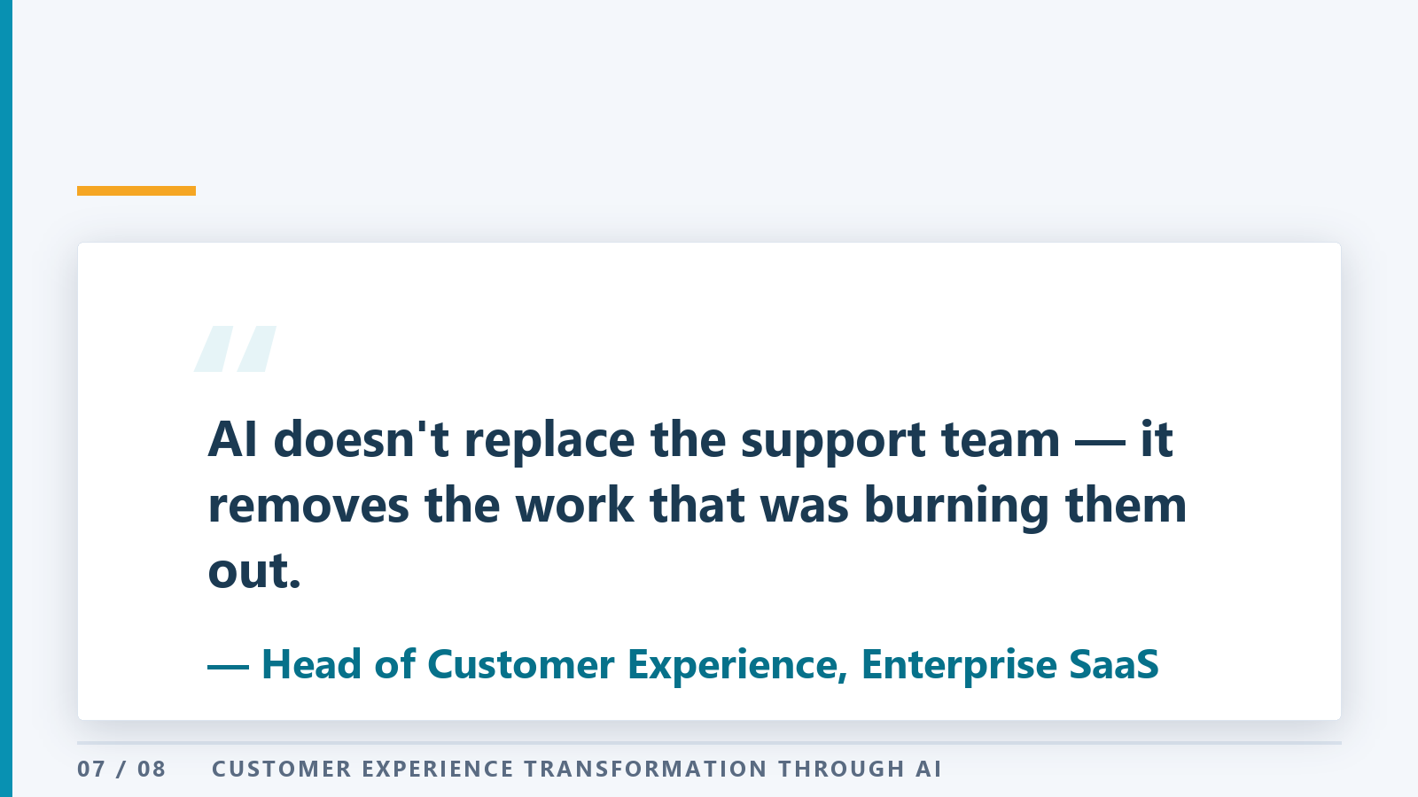 Generated pull-quote slide